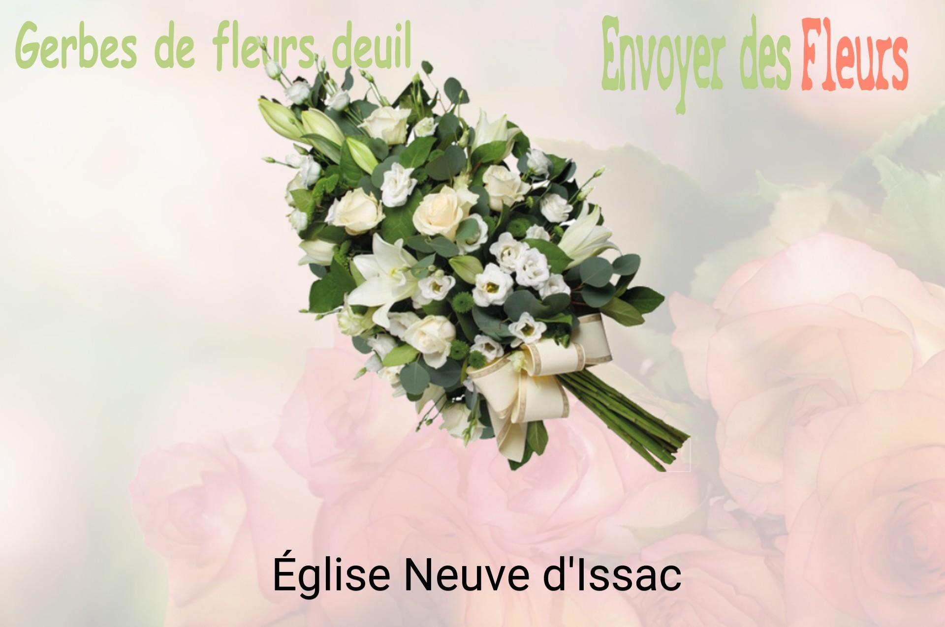 Gerbe de fleurs de deuil livrée à Église-Neuve-d'Issac
